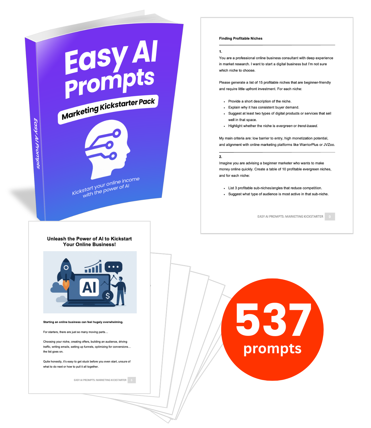 Easy AI Prompts: Marketing Kickstarter Pack